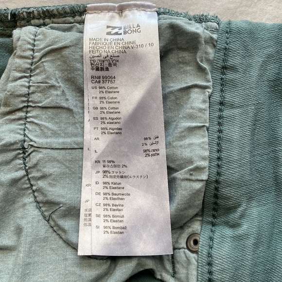 Billabong Lace up Blue Shorts - Picture 4 of 6